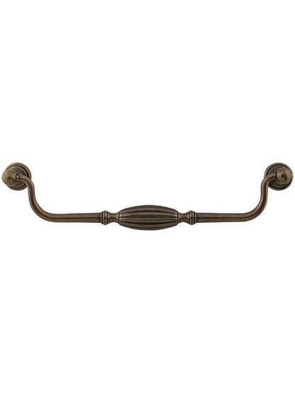 Tuscany Drop Pull - 8 13/16 inch Center-to-Center in German Bronze.